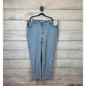 Abercrombie & Fitch Plus Size 90's Ultra High Rise Straight Leg Jeans Size 22L